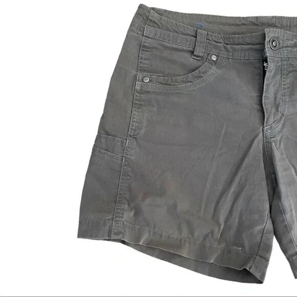 Kuhl Born In The Mountains Cotton Blend Pockets Low Rise Gray Womens Shorts SZ 2 - Picture 3 of 10